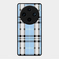 Check Glass Phone Case And Cover For Vivo X100 Pro 5G
