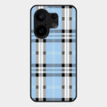 Check Glass Phone Case And Cover For Vivo X200 Fe 5G