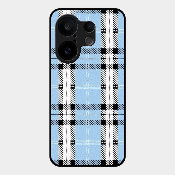 Check Glass Phone Case And Cover For Vivo X200 Fe 5G
