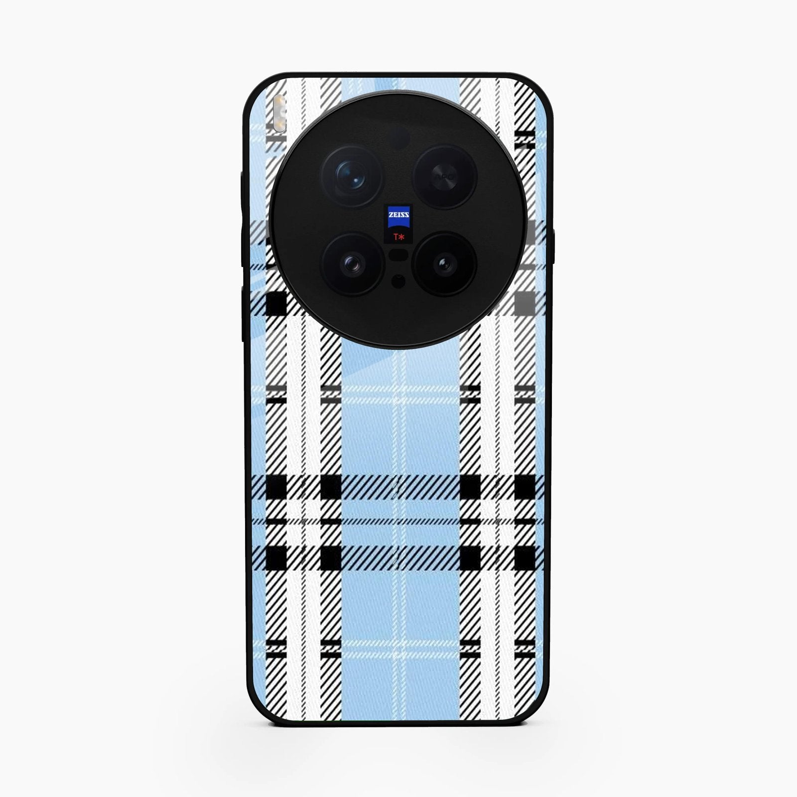 Check Glass Phone Case And Cover For Vivo X300 Pro 5G