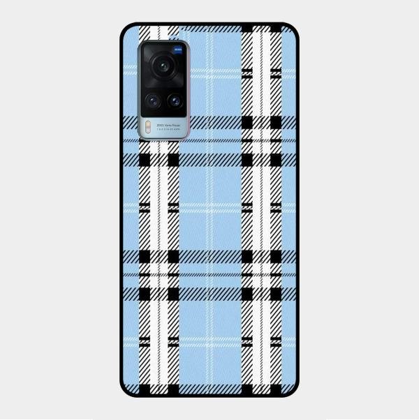 Check Glass Phone Case And Cover For Vivo X60 5G
