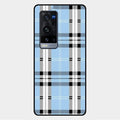 Check Glass Phone Case And Cover For Vivo X60 Pro Plus 5G