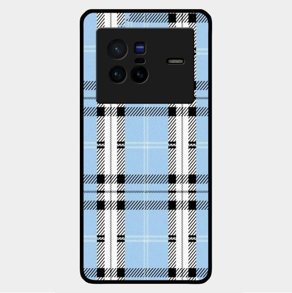 Check Glass Phone Case And Cover For Vivo X80 5G