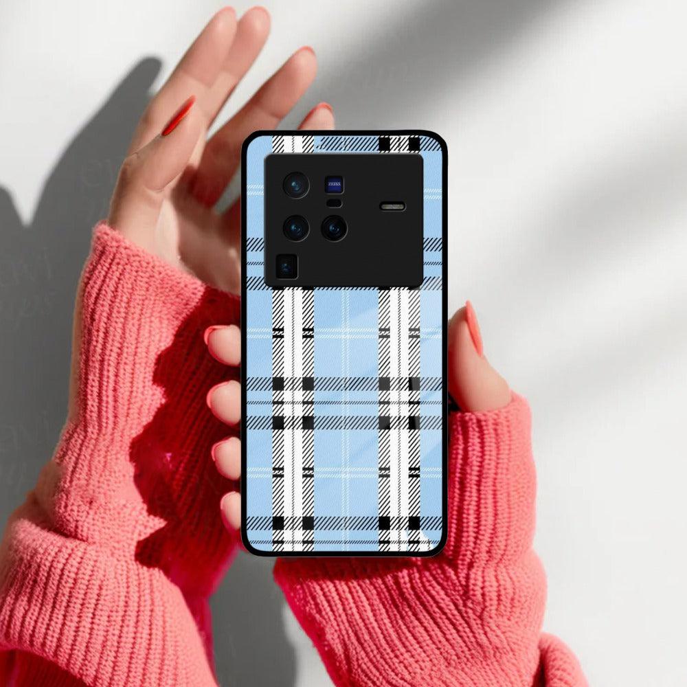 Check Glass Phone Case And Cover For Vivo