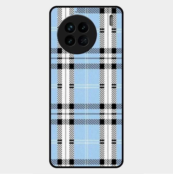 Check Glass Phone Case And Cover For Vivo X90 5G
