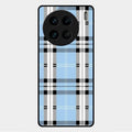 Check Glass Phone Case And Cover For Vivo X90 Pro 5G
