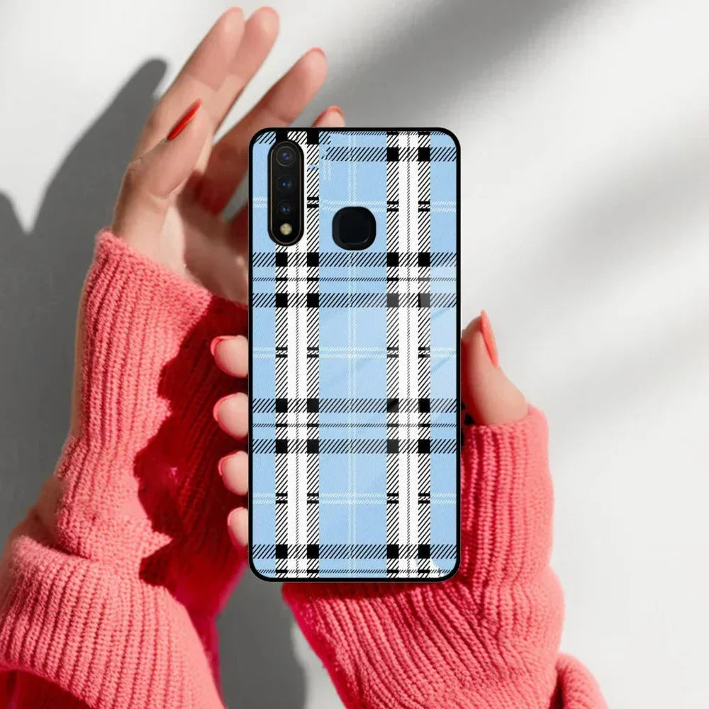 Check Glass Phone Case And Cover For iQOO - ShopOnCliQ