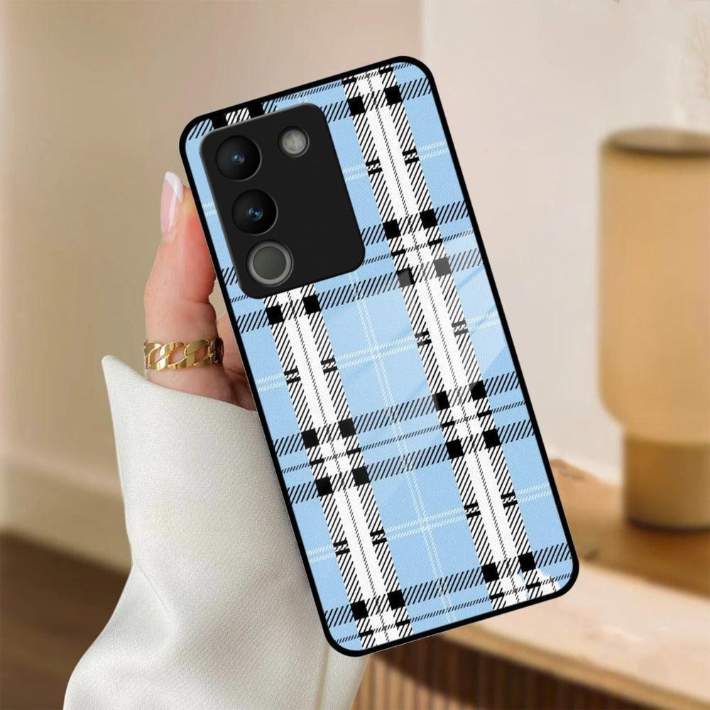 Check Glass Phone Case And Cover For Vivo - ShopOnCliQ