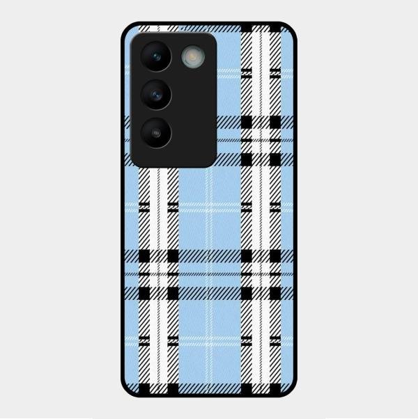 Check Glass Phone Case And Cover For Vivo Y200E 5G