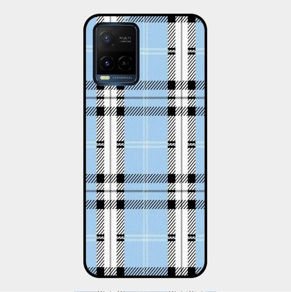 Check Glass Phone Case And Cover For Vivo Y21