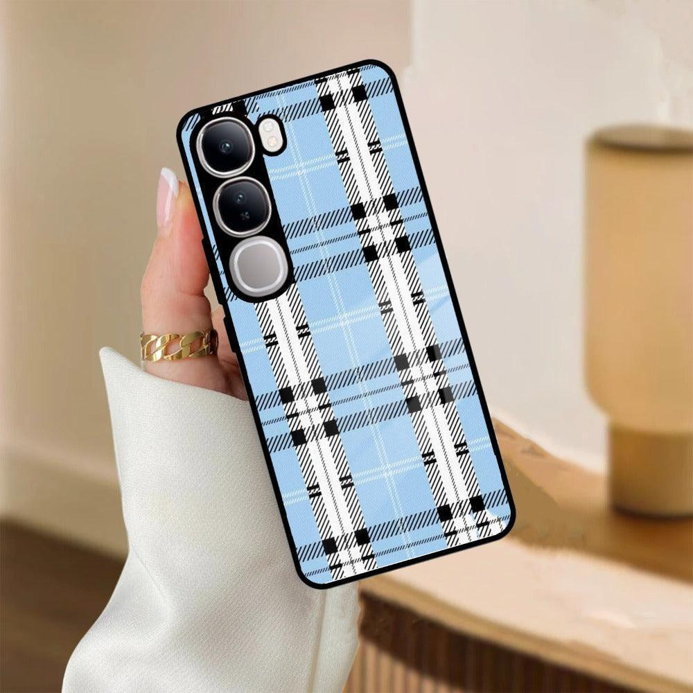 Check Glass Phone Case And Cover For Vivo - ShopOnCliQ