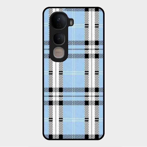 Check Glass Phone Case And Cover For Vivo Y400 5G