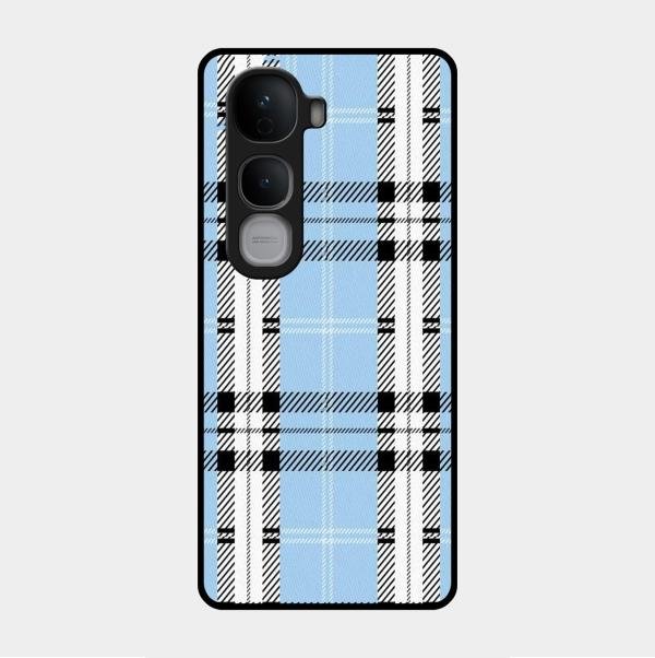 Check Glass Phone Case And Cover For Vivo Y400 Pro 5G