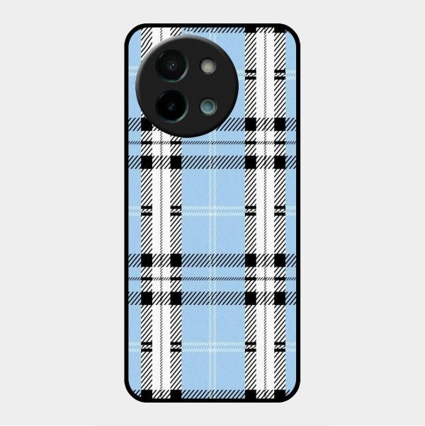 Check Glass Phone Case And Cover For Vivo Y58 5G