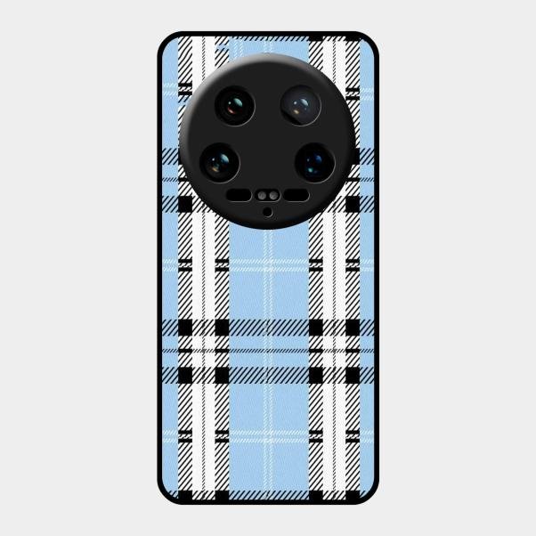 Check Glass Phone Case And Cover For Xiaomi 14 Ultra