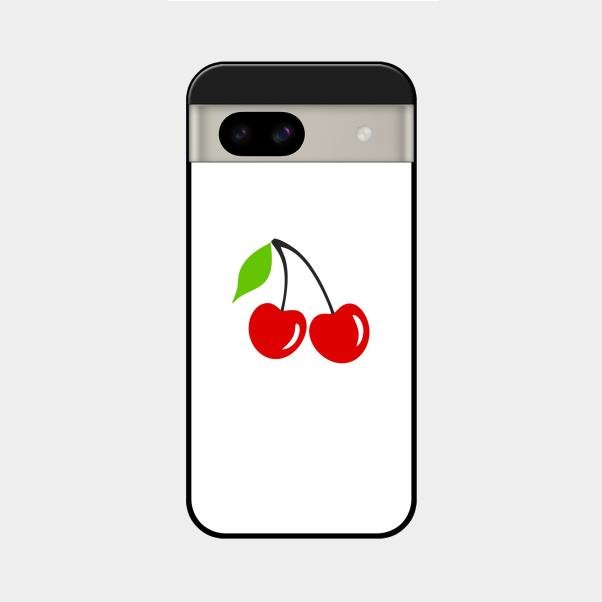 Cherry Glass Case Cover For Google Pixel 8A 5G