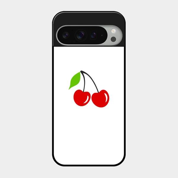 Cherry Glass Case Cover For Google Pixel 9 Pro Xl