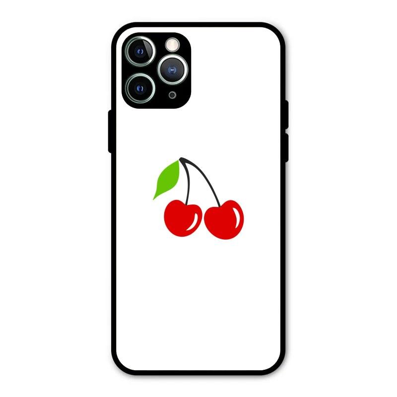 Cherry Glass Case Cover For iPhone 11 Pro Max