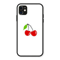 Cherry Glass Case Cover For iPhone 11