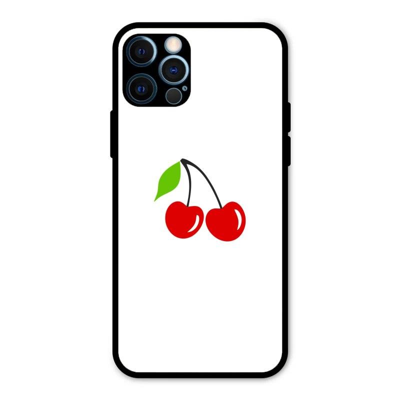 Cherry Glass Case Cover For iPhone 12 Pro Max