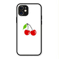 Cherry Glass Case Cover For iPhone 12