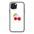 Cherry Glass Case Cover For iPhone 13