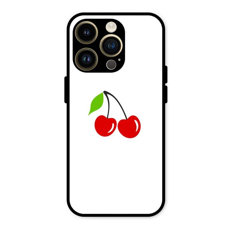 Cherry Glass Case Cover For iPhone 14 Pro Max