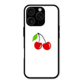 Cherry Glass Case Cover For iPhone 16 Pro Max