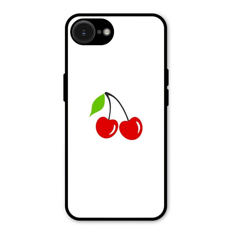 Cherry Glass Case Cover For iPhone 16e