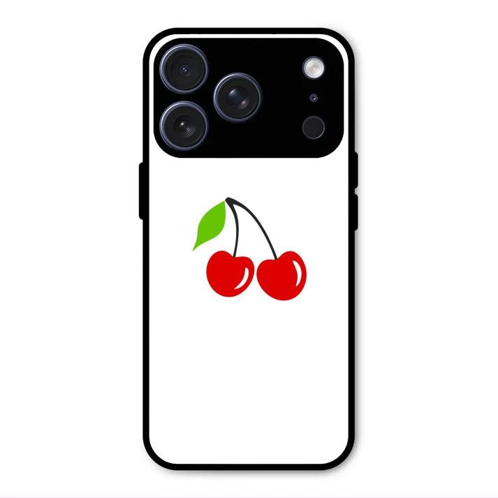 Cherry Glass Case Cover For iPhone 17 Pro Max