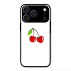 Cherry Glass Case Cover For iPhone 17 Pro Max