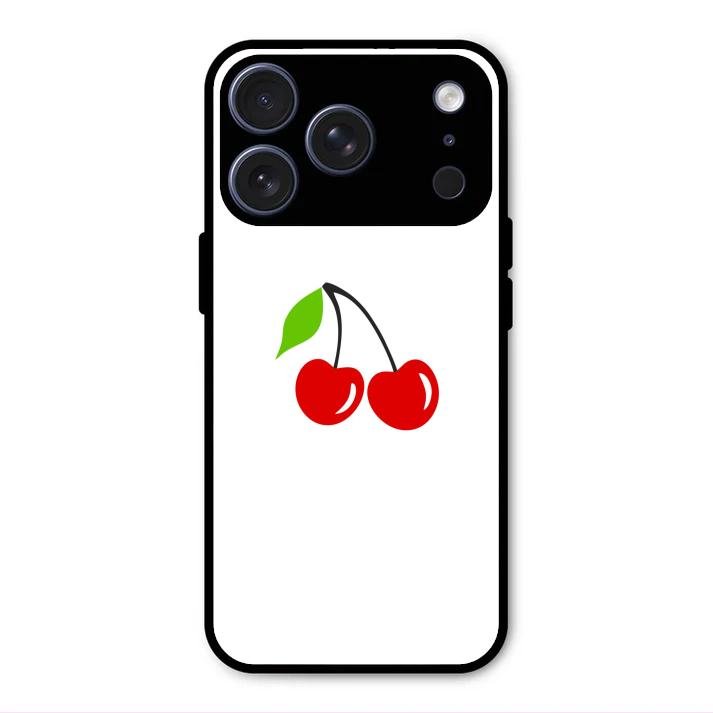 Cherry Glass Case Cover For iPhone 17 Pro