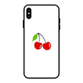 Cherry Glass Case Cover For iPhone XS Max