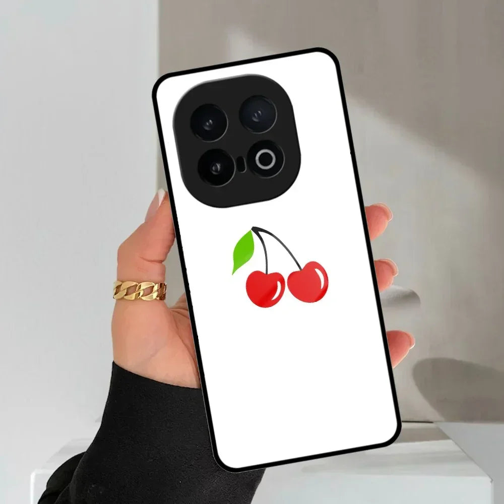 Cherry Glass Case Cover For Vivo - ShopOnCliQ