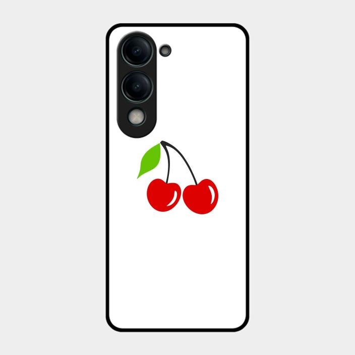 Cherry Glass Case Cover For Iqoo Z10 Lite
