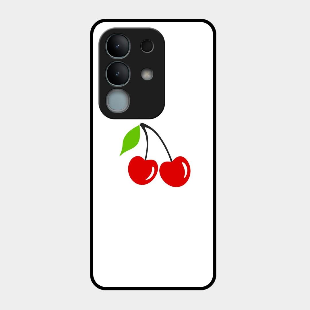 Cherry Glass Case Cover For iQOO Z10x 5G