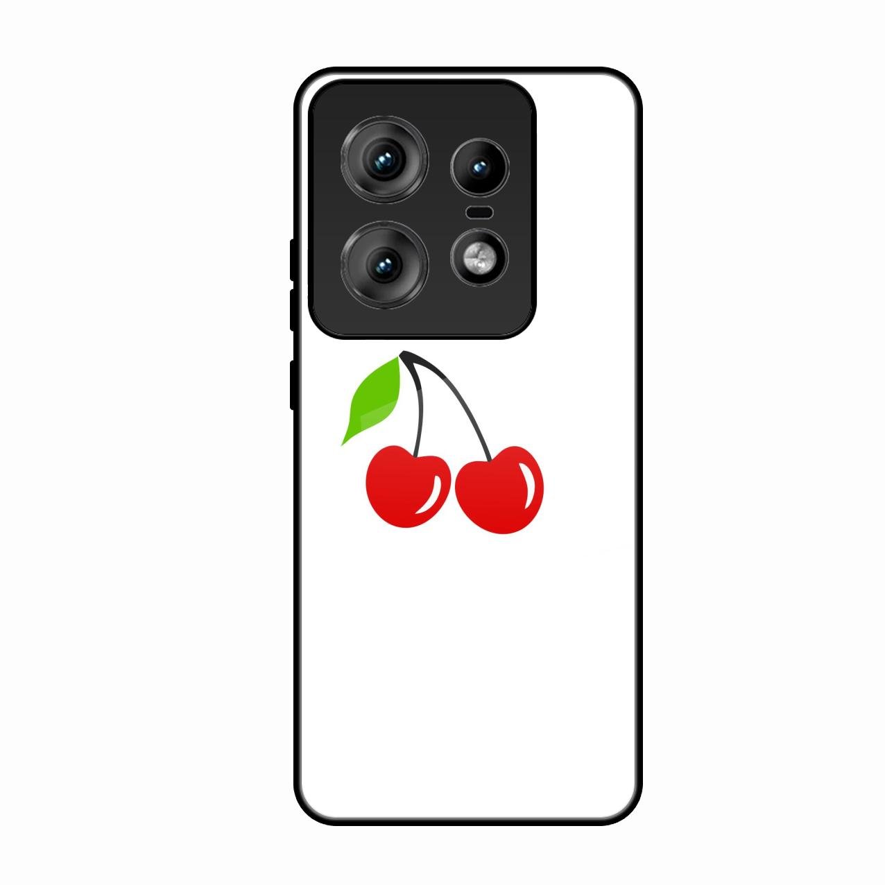 Cherry Glass Case Cover For Motorola Edge 50 Pro