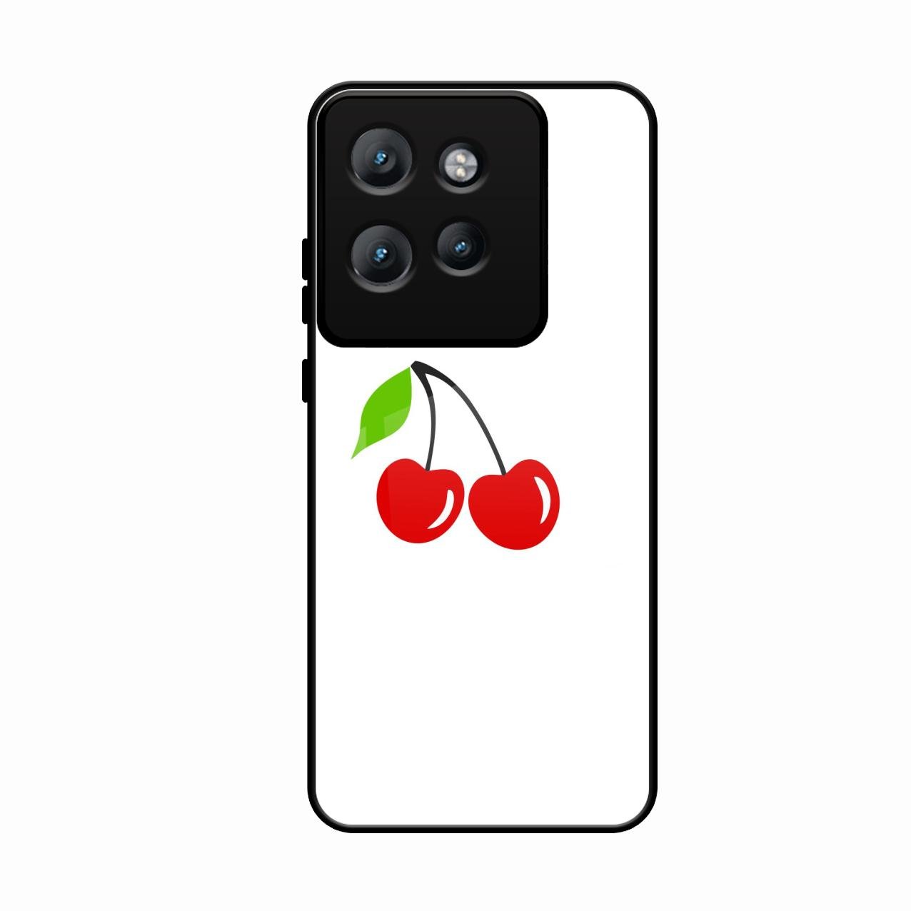 Cherry Glass Case Cover For Motorola Edge 50