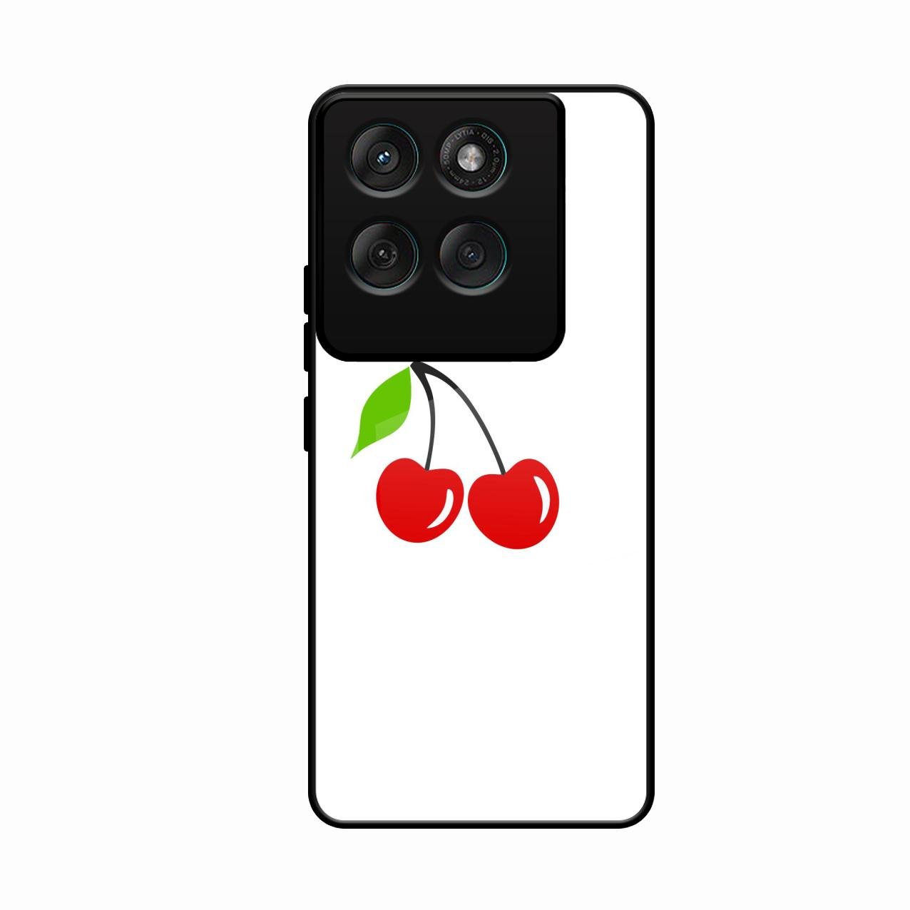 Cherry Glass Case Cover For Motorola Edge 60 Pro 5G