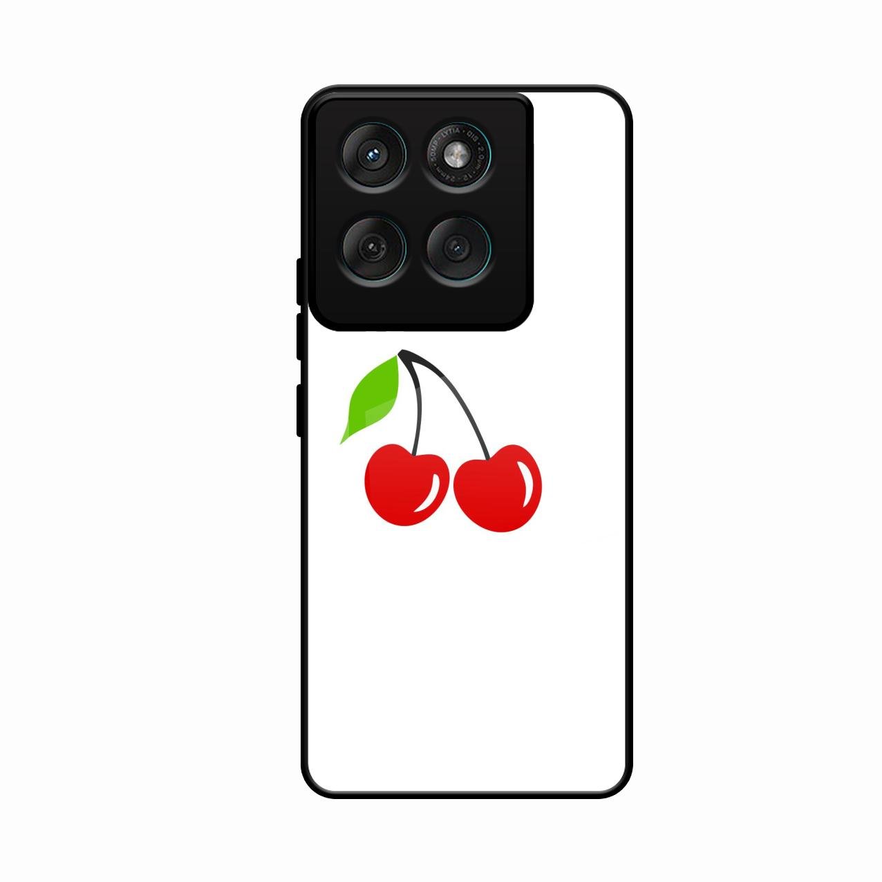 Cherry Glass Case Cover For Motorola Edge 60 Stylus 5G