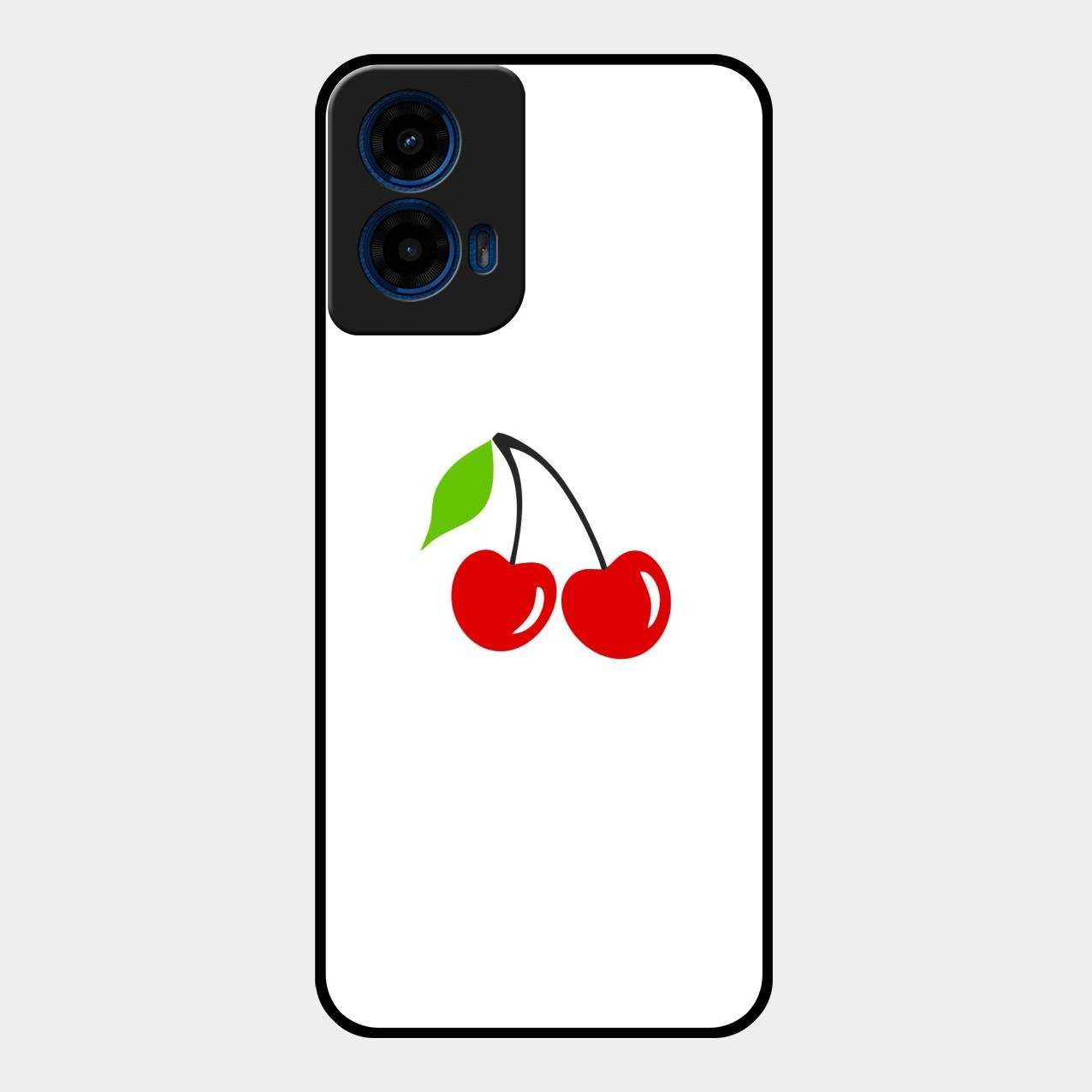 Cherry Glass Case Cover For Motorola G45 5G