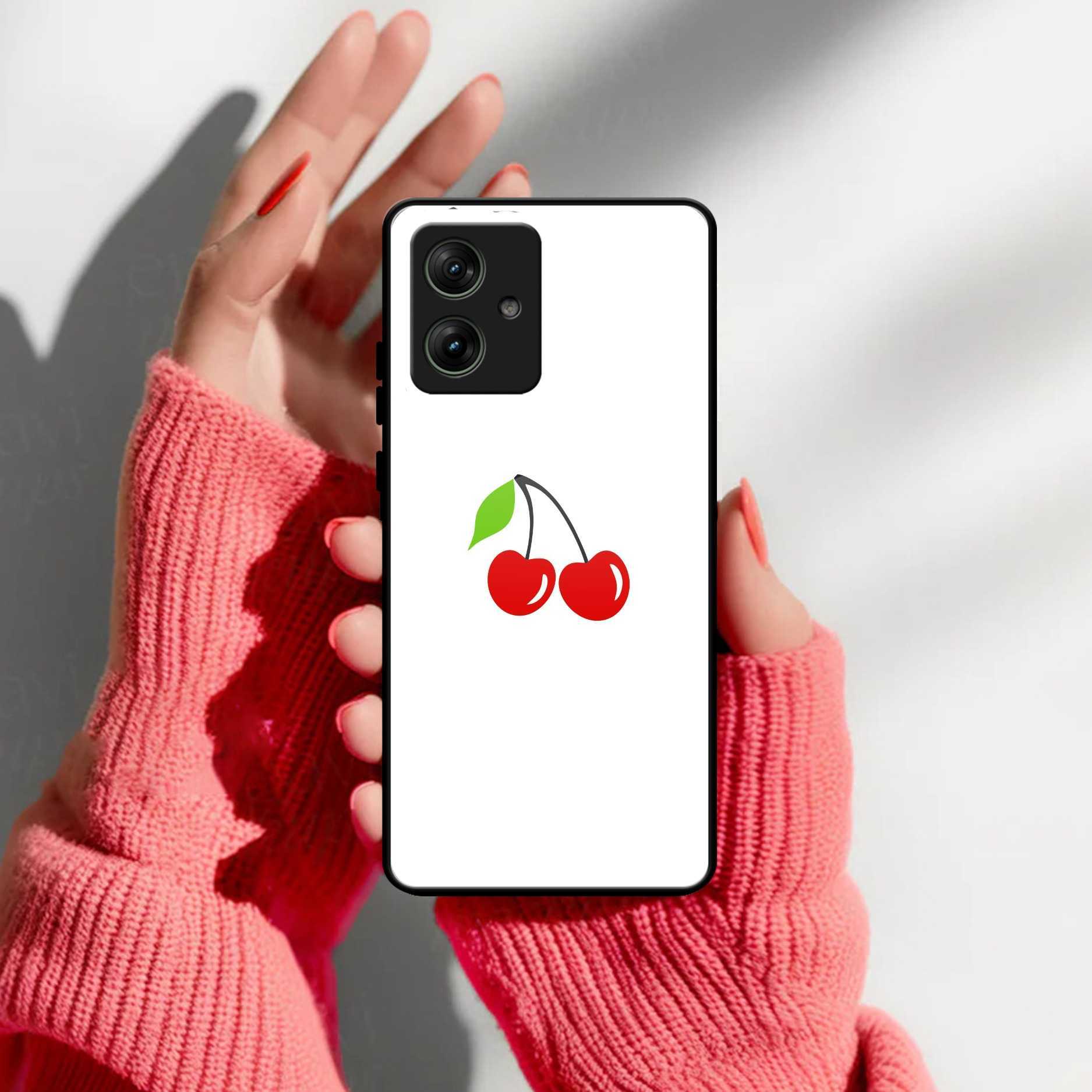 Cherry Glass Case Cover For Motorola