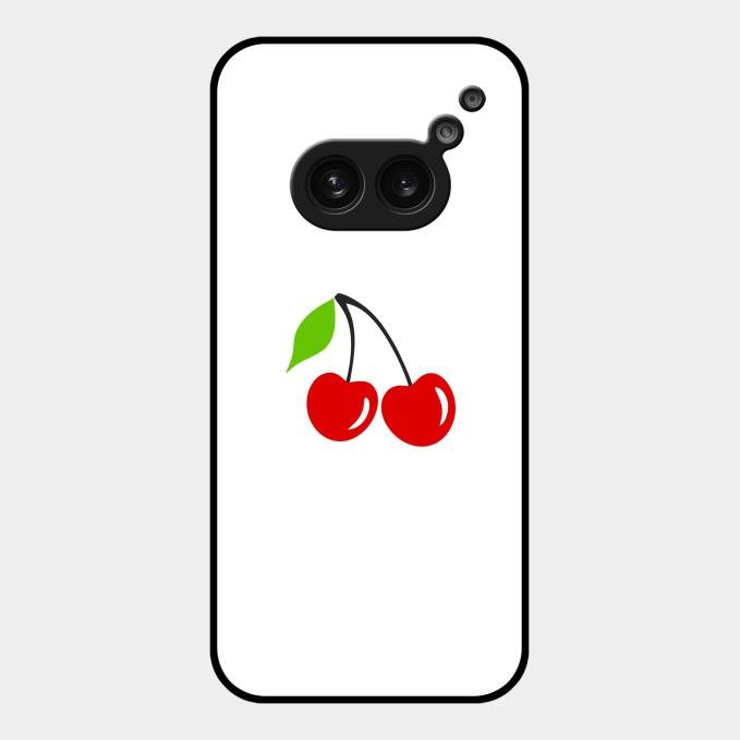 Cherry Glass Case Cover For Nothing Phone 2A 5G