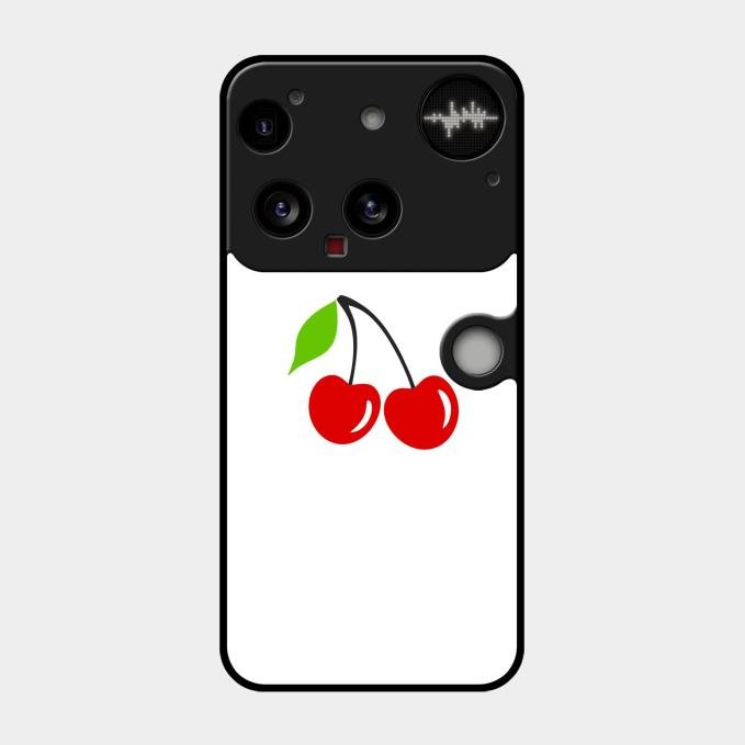 Cherry Glass Case Cover For Nothing Phone 3 5G