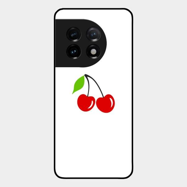 Cherry Glass Case Cover For Oneplus 11 5G