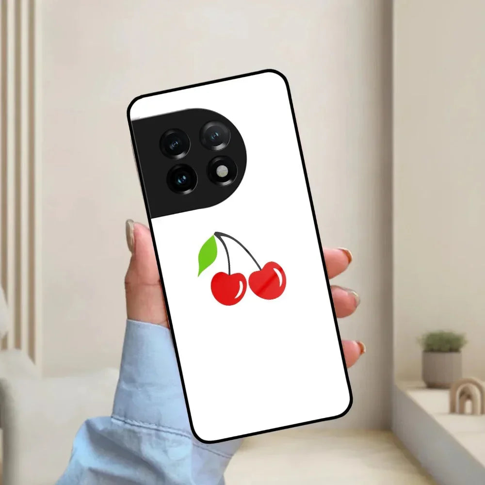 Cherry Glass Case Cover For OnePlus - ShopOnCliQ