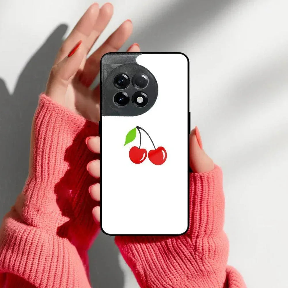 Cherry Glass Case Cover For OnePlus - ShopOnCliQ