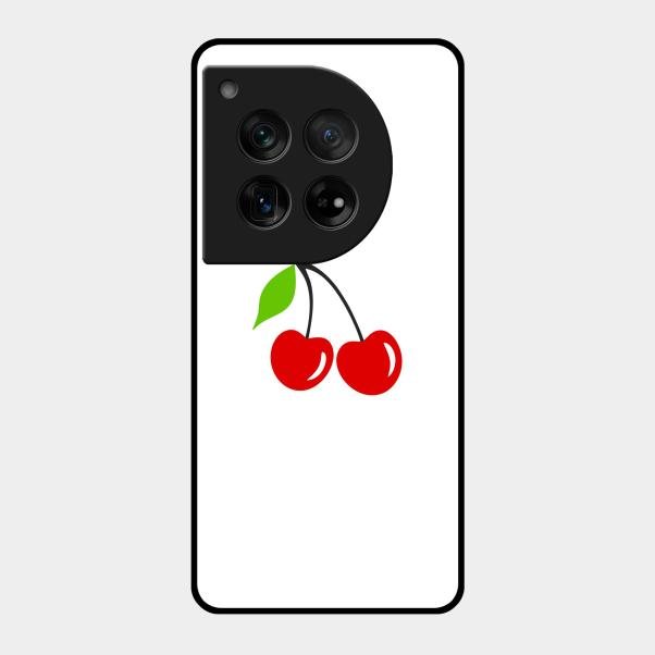 Cherry Glass Case Cover For Oneplus 12 5G