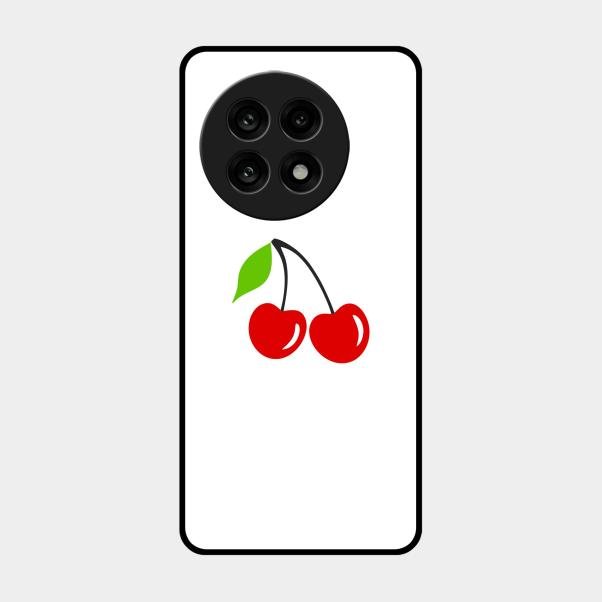 Cherry Glass Case Cover For Oneplus 13R 5G
