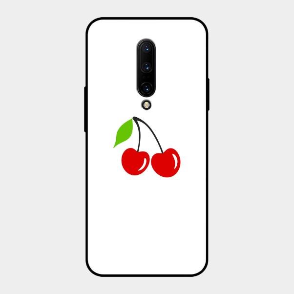 Cherry Glass Case Cover For Oneplus 7 Pro